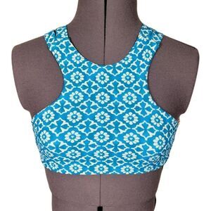 Tori Praver Wide Strap Halter Bikini Top Sz XS